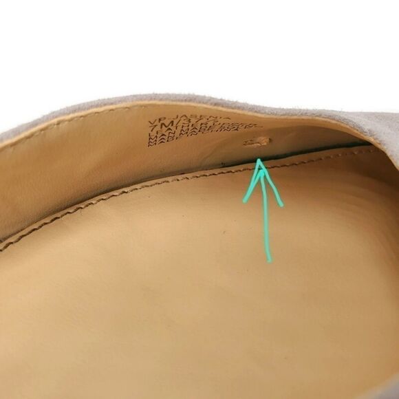 Vince Camuto Jasenia Light Grey Suede Closed Point-Toe Sling-Back Mule Flats - Picture 10 of 11